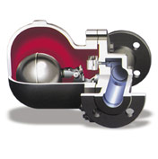 Scaricatore di condensa a galleggiante - Eliminatore aria Termostatico incorporato - (no filtro) - Mod. SK5O - 4,5 Bar - attacchi flangiati PN16 DN50 - Valsar