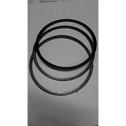 Guarnizioni in Grafite armata inox liscia - diam.est.175 x diam.int.162/163 mm -  Sp.2mm   