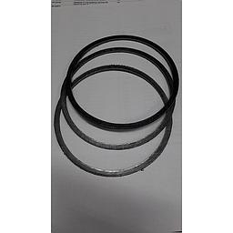 Guarnizioni in Grafite armata inox liscia - diam.est.135 x diam.int.115/116 mm -  Sp.2mm    