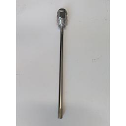 Pozzetto inox Aisi 316 - Attacco autobloccante con Filettaura 1/2" Gas Maschio - L=100 mm sotto filetto - Diametro Interno 6 mm 
