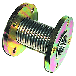 Giunto Compensatore di Dilatazione/Antivibrante per Gas - Soffietto in acciaio inossidabile austenitico Aisi 321 - Flange girevoli ambo i lati in acciaio Galvanizzato ASTM A105 PN16 DN40 - P.Max 2,5 Bar