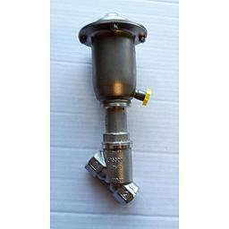 Valvola Pneumatica On-Off a flusso libero - corpo microfuso inox316L PN40 , filettato FF Gas - 1/2" - testata inox304 T50 - Press.diff.max 18 Bar - PCIFMCM_015_1_1_EQP