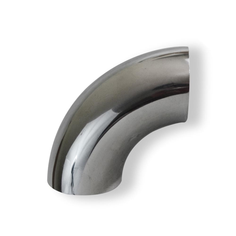 Curva 90° Saldata Elettrounita inox aisi 304L - Grezza - 3/4" - diam. 26,9x2,6 mm - R= 28,5 - Cert.EN/4