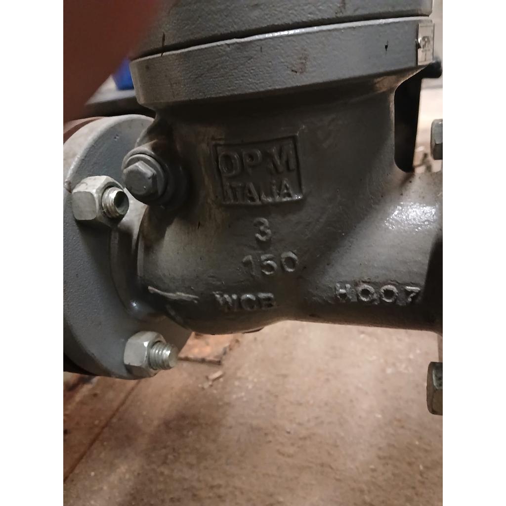 Valvola di ritegno a Clapet flangiata ANSI150 RF 3" - Corpo acciaio carbonio A216 WCB - Tenuta metallica con TRIM 8 - (scartamento 240 mm) - SWING CHECK VALVE 150# WCB/TRIM 8 3" RF - CH21W208FBOFK