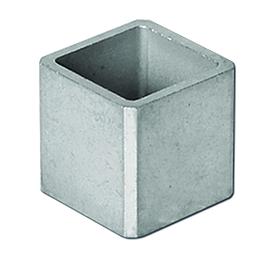 Riduzione Quadra/Poligonale Inox - Interno x Esterno x Altezza: 14 x 17 x 18 mm