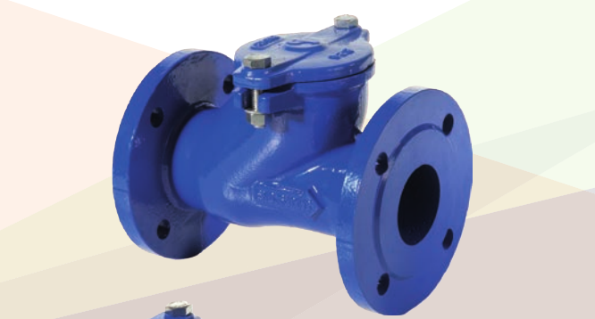 Valvola ritegno a Palla, Corpo in ghisa sferoidale EN-GJS400-15, Sfera in Alluminio+NBR, Tenuta in NBR, Temperatura max 70°C, Pressione max 16 Bar - Flangiata PN16 DN80 - Art. C067 TIS