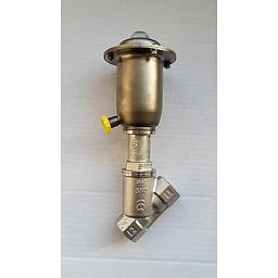 Valvola Pneumatica On-Off a flusso libero - corpo microfuso inox aisi 316L , PN40 , filettato FF Gas - 3/4" - testata inox aisi 304 T70 - Pressione differenziale max 18 Bar - PCIFMCM_020_2_1